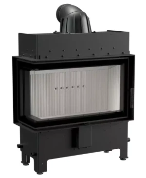 Kominek stalowy Lucy Slim 10 kW Lewy fi 160