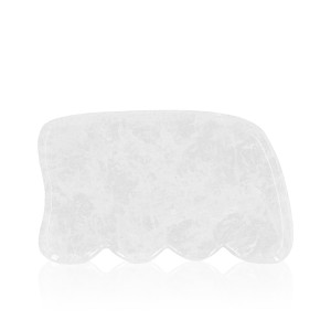 Kamień Gua Sha - Masażer - Fala - Kryształ górski