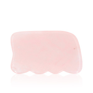 Kamień Gua Sha - Masażer - Fala - Kwarc różowy