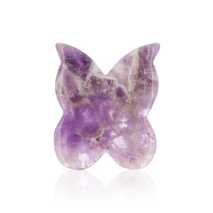 Kamień Gua Sha - Masażer - Motyl - Ametyst