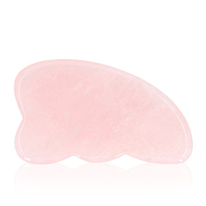 Kamień Gua Sha - Masażer - Trójkąt - Kwarc różowy