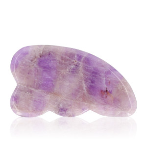 Kamień Gua Sha - Masażer - Trójkąt - Ametyst