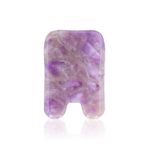 Kamień Gua Sha - Masażer - Litera A - Ametyst