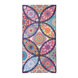 Ręcznik z Mikrofibry - Różnokolorowe Mandale - 160 x 80
cm - Ezoterra