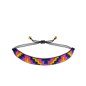 Bransoletka Boho Pleciona z Koralików Miyuki - Szerokość 1,1 cm - Ezoterra