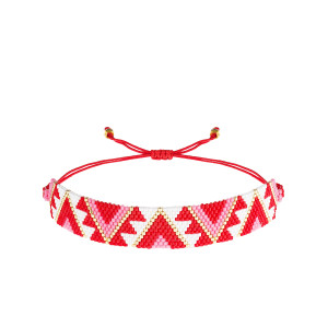 Bransoletka Boho Pleciona z Koralików Miyuki - Szerokość 1,6 cm - Ezoterra