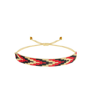 Bransoletka Boho Pleciona z Koralików Miyuki - Szerokość 1,2 cm - Ezoterra