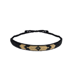 Bransoletka Boho Pleciona z Koralików Miyuki - Szerokość 1 cm - Ezoterra