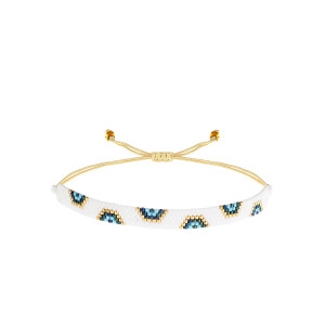 Bransoletka Boho Pleciona z Koralików Miyuki - Szerokość 0,8 cm - Ezoterra