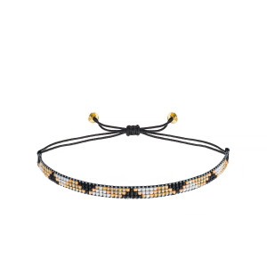 Bransoletka Boho Pleciona z Koralików Miyuki - Szerokość 0,6 cm - Ezoterra