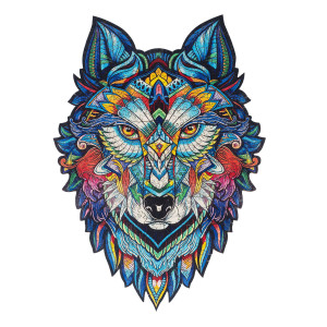 Puzzle Drewniane - Wilk - Rozmiar L - 300 elementów - Ezoterra