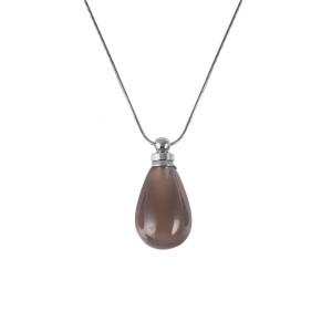 Naszyjnik - Naturalna Moc Kamieni - Perfumetka - Kwarc Dymny - Ezoterra