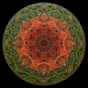 Wyklejanka - Mozaika Diamentowa - Mandala do Wyklejania by Merci Patriz - 50 x 50 cm - Ezoterra