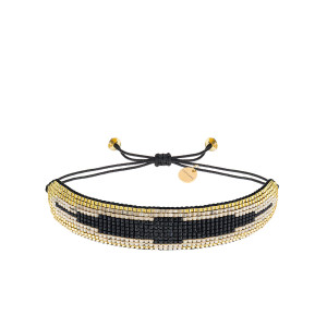 Bransoletka Boho Pleciona z Koralików Miyuki - Szerokość 1,7 cm - Ezoterra