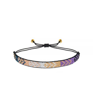 Bransoletka Boho Pleciona z Koralików Miyuki - Szerokość 0,9 cm - Ezoterra