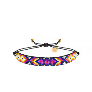 Bransoletka Boho Pleciona z Koralików Miyuki - Szerokość 1,3 cm - Ezoterra