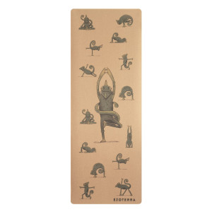 Mata do Jogi - Korek, Kauczuk Naturalny - Kameleon - 183 x 66 cm - Ezoterra