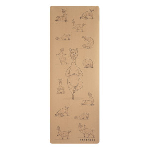 Mata do Jogi - Korek, Kauczuk Naturalny - Lama - 183 x 66 cm - Ezoterra