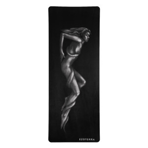 Mata do Jogi - Zamsz, Kauczuk Naturalny - Kobieta - Wąż - 180 x 68 cm - Ezoterra
