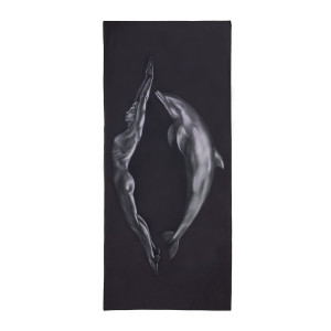 Ręcznik z Mikrofibry - Akt - Kobieta - Delfin - 180 x 80 cm - Ezoterra