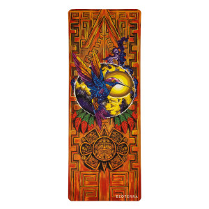 Mata Podróżna do Jogi - Zamsz, Kauczuk Naturalny - Koliber - 180 x 68 cm - Ezoterra