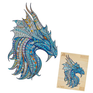 Puzzle Drewniane - Smok - Rozmiar L - 280 elementów - Ezoterra