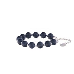Bransoletka z Kamienia Naturalnego - Noc Kairu - Skupia myśli - Koralik 10 mm - Ezoterra