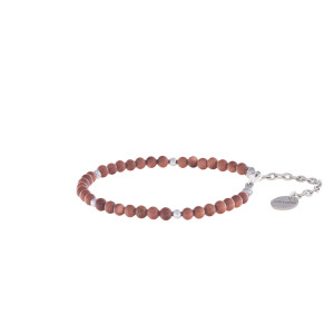 Bransoletka z Kamienia Naturalnego - Piasek Pustyni - Poprawia nastrój - Koralik 4 mm - Ezoterra