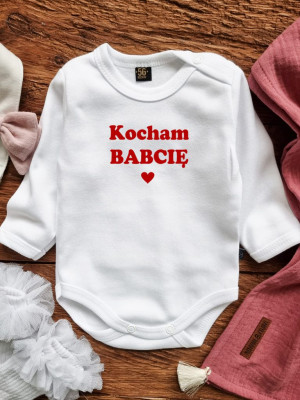 Body niemowlęce z nadrukiem Kocham Babcię/Kocham Dziadka