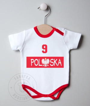 Body/koszulka kibica POLSKA + numer