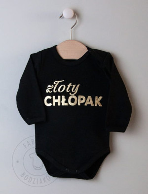 Body czarne ZŁOTY CHŁOPAK