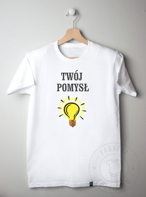 T-shirt męski z dowolnym nadrukiem - twój projekt