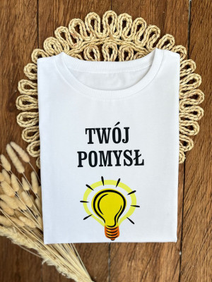 T-shirt damski z dowolnym nadrukiem - twój projekt