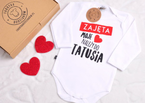 Body/koszulka z nadrukiem zajęta/zajęty moje należy do...