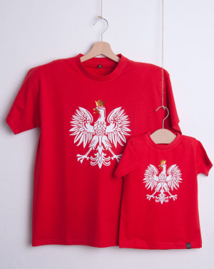 Koszulki kibica Polski-komplet dla rodzica i dziecka