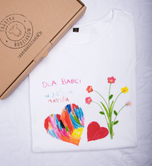 T-shirt damski "Rysunek Twojego dziecka"