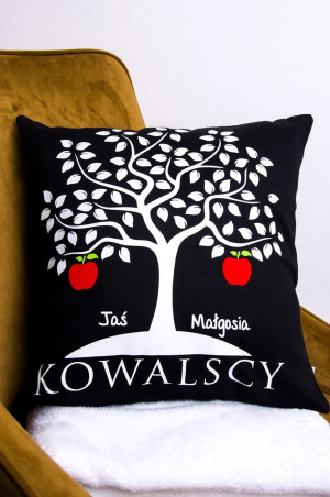 Poduszka z jabłonką (nazwisko + imiona dzieci)