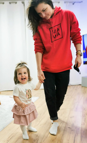 Bluza unisex z nadrukiem MAMA/TATA