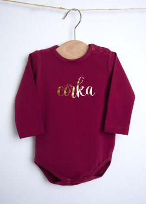 Bordowe body córka/syn