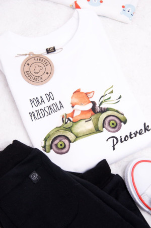 Koszulka dla dziecka pora do przedszkola + imię