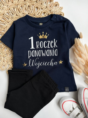 Body/koszulka roczek panowania z imieniem dla chłopca