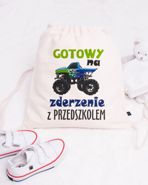 Worek "gotowy na zderzenie z przedszkolem"