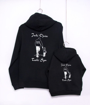 Bluzy z kapturem dla taty i syna "jaki ojciec- taki syn" + rok