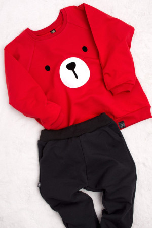 Bluza z buźką misia
