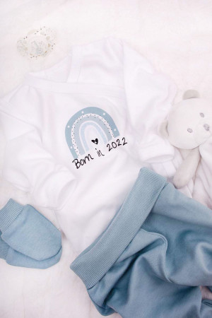 Body kopertowe dla chłopca z nadrukiem born in