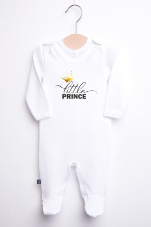Śpioszki niemowlęce z nadrukiem little prince + kaftanik