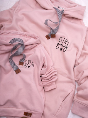 Bluzy z kapturem dla mamy i córki-girl gang