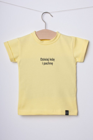T-shirt dla dziecka z nadrukiem dzisiaj leżę i pachnę