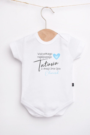 Body/koszulka z nadrukiem Wszystkiego najlepszego Tatusiu z okazji Dnia Ojca