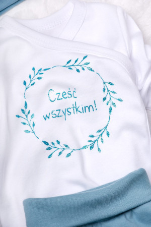 Body kopertowe z brokatowym nadrukiem cześć wszystkim